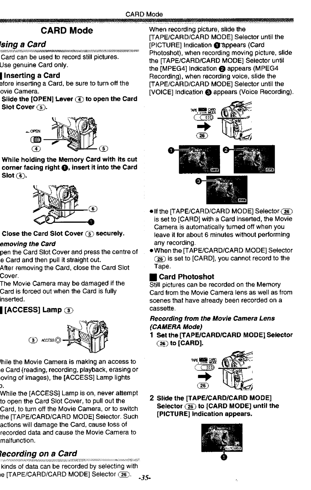 Panasonic NV-GS50A manual 