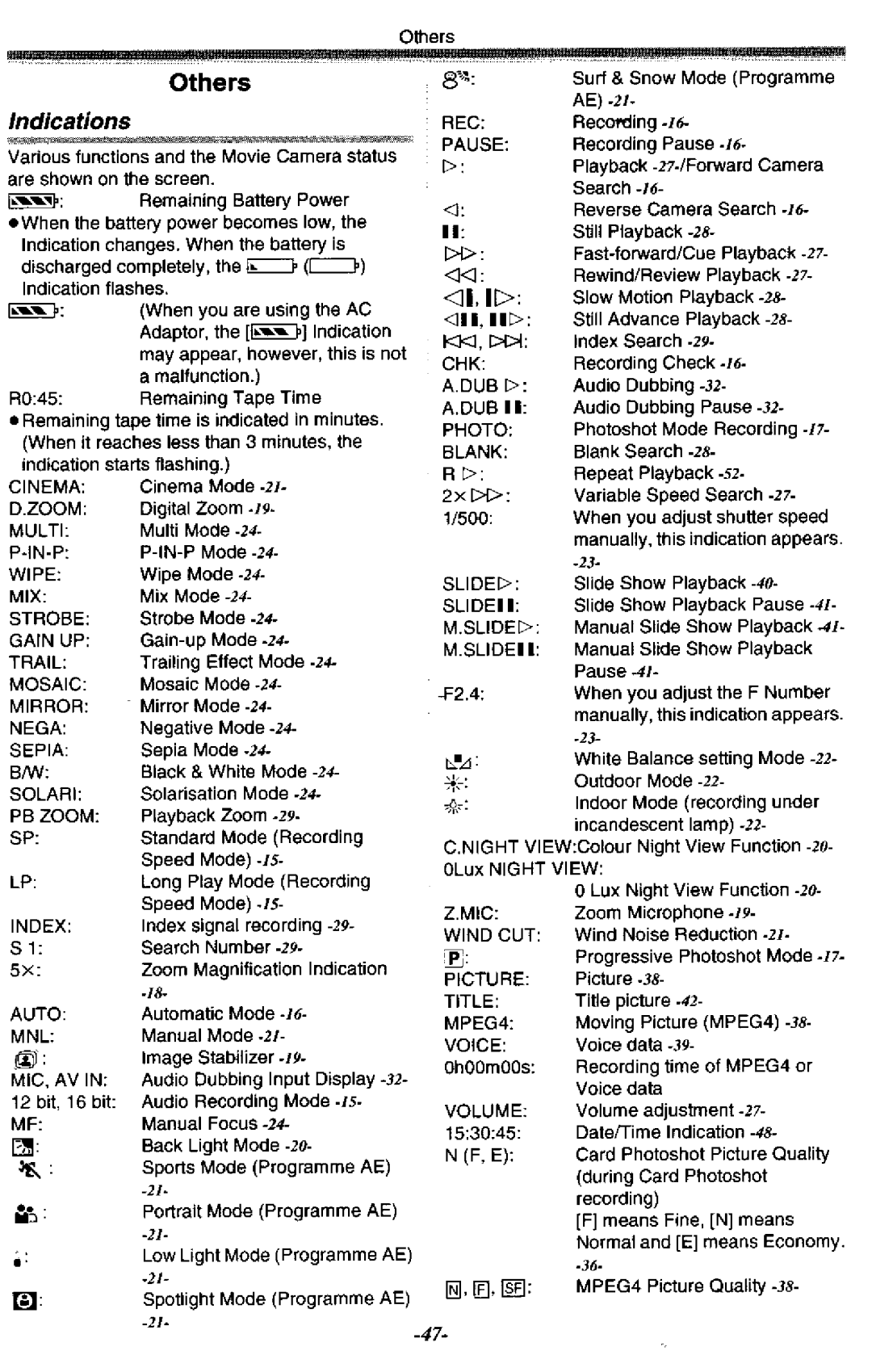 Panasonic NV-GS50A manual 