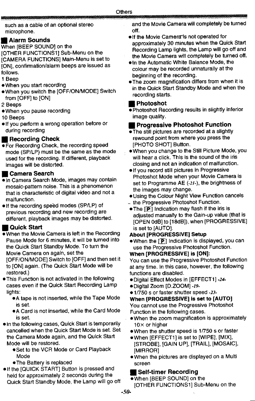 Panasonic NV-GS50A manual 