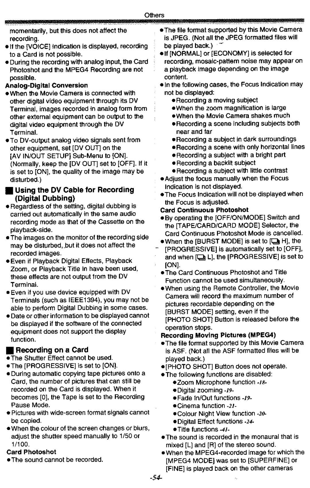 Panasonic NV-GS50A manual 