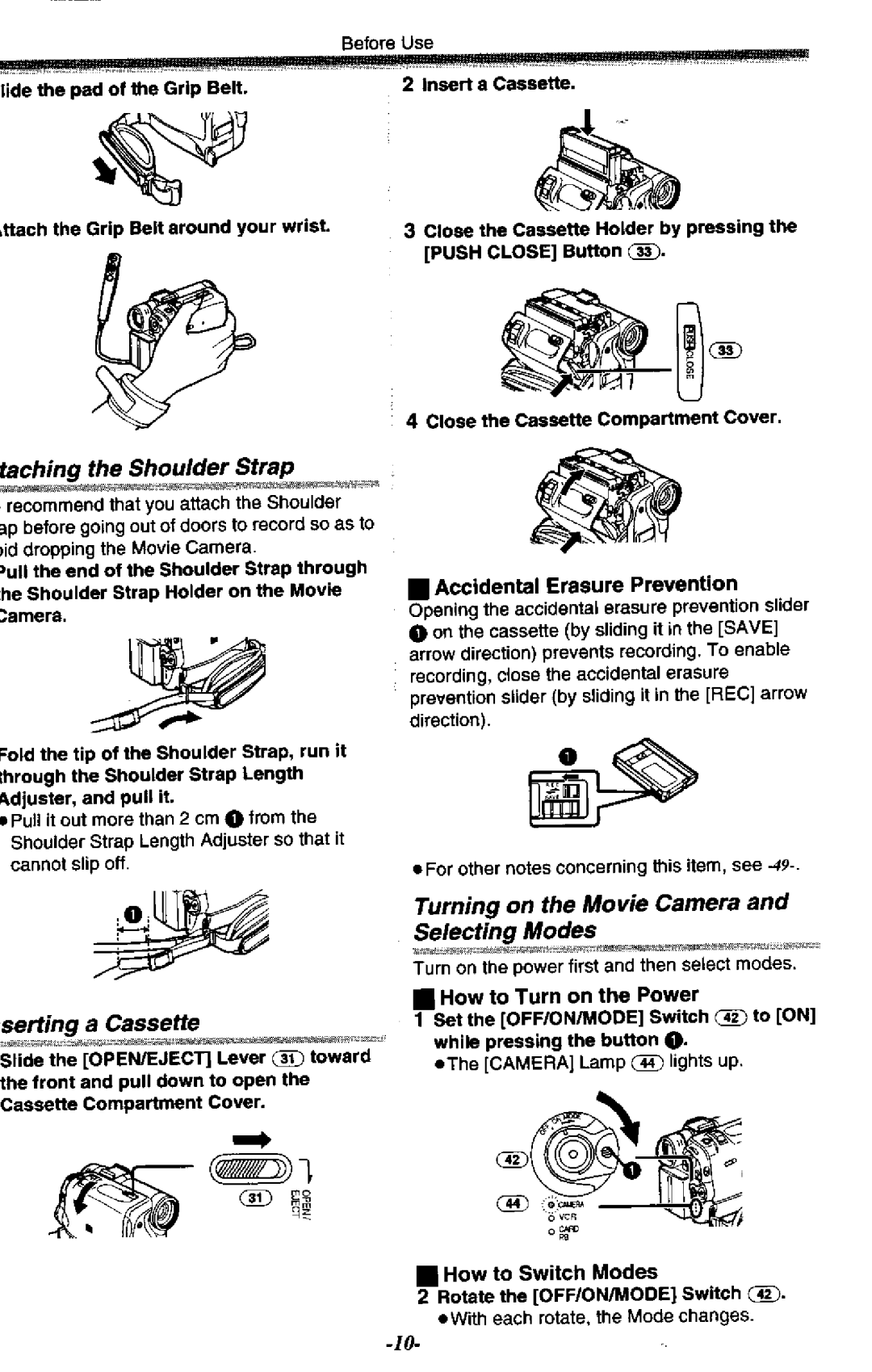 Panasonic NV-GS50A manual 