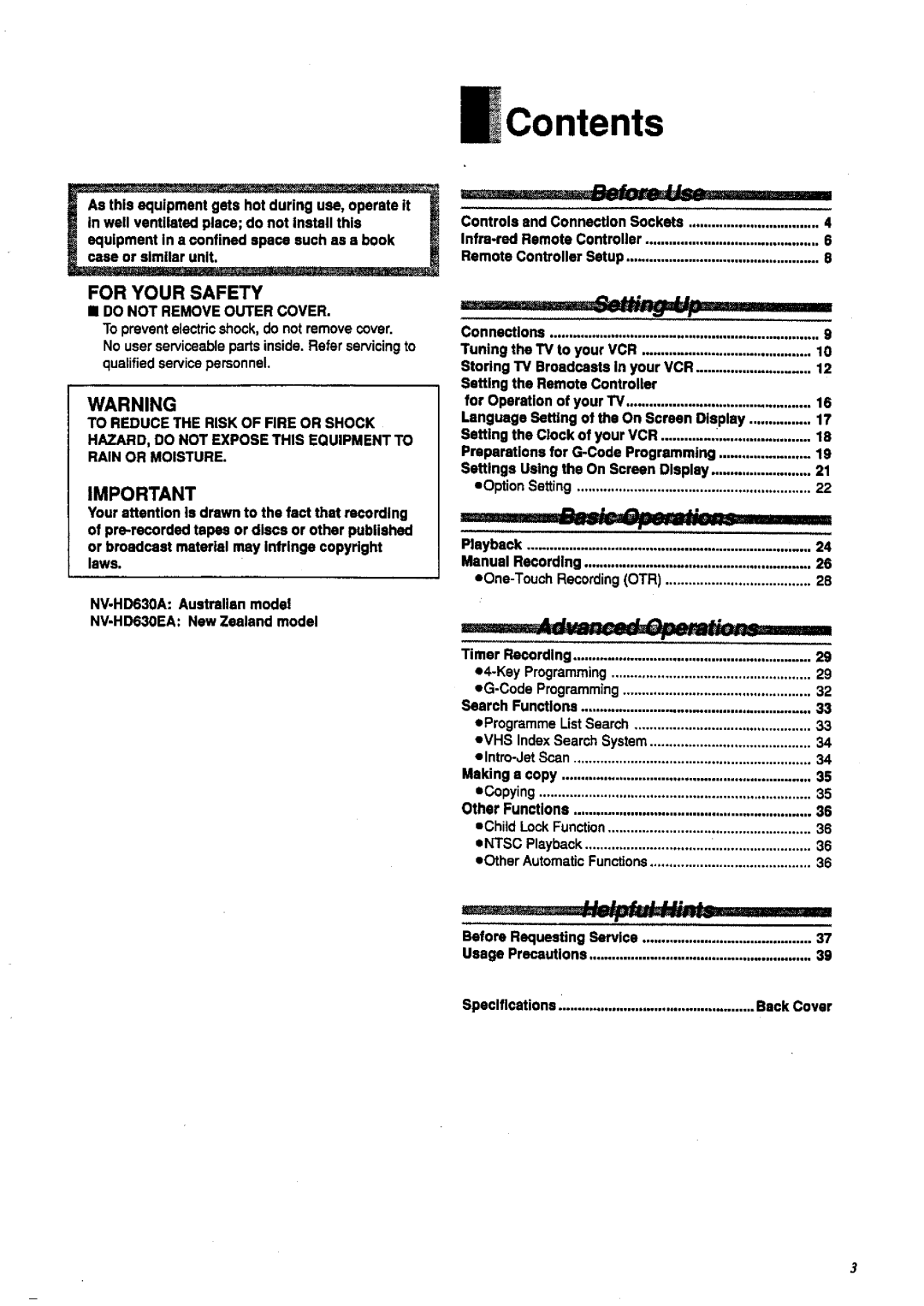 Panasonic NV-HD 630 manual 