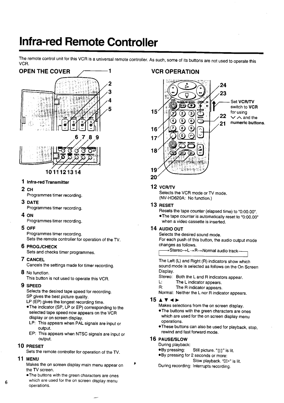 Panasonic NV-HD620 manual 