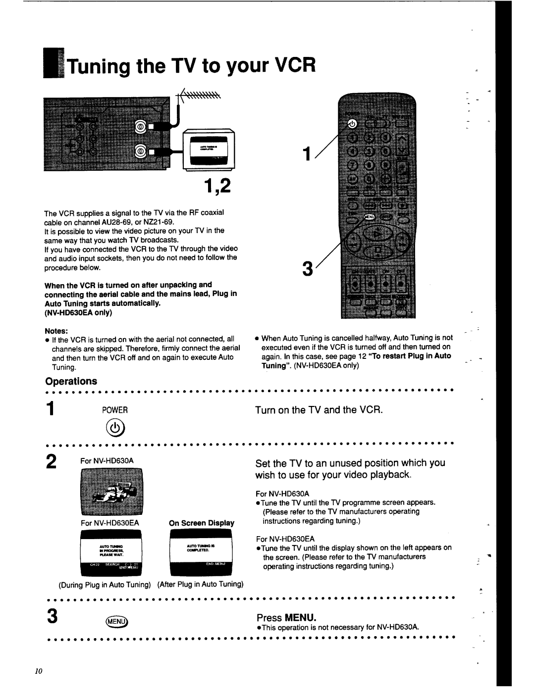 Panasonic NV-HD630 manual 