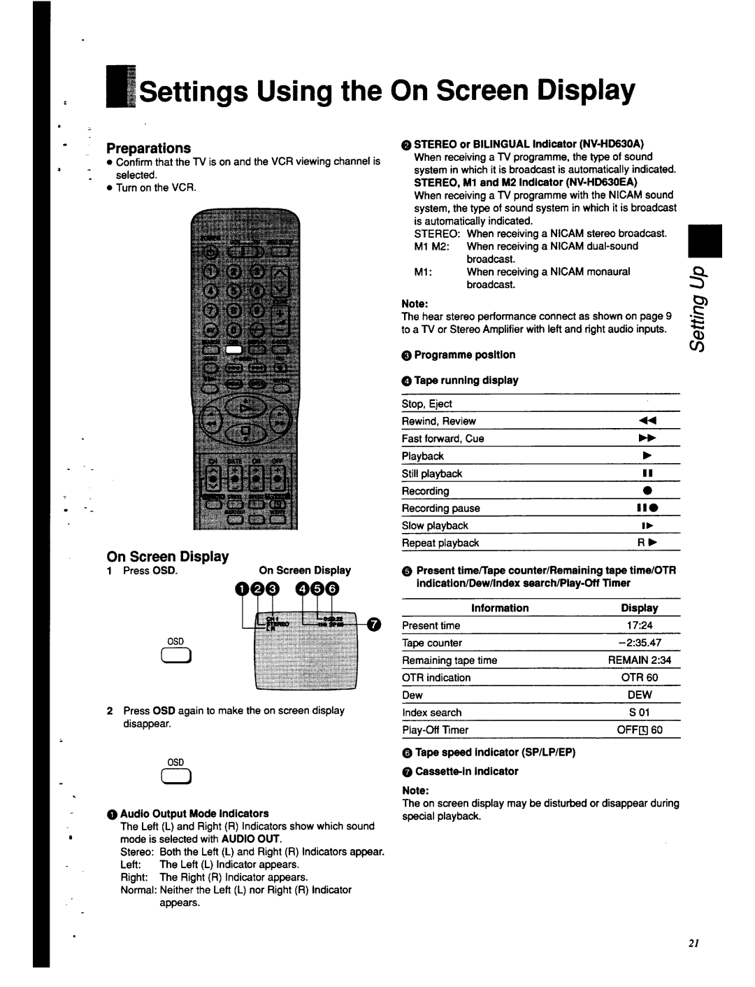 Panasonic NV-HD630 manual 