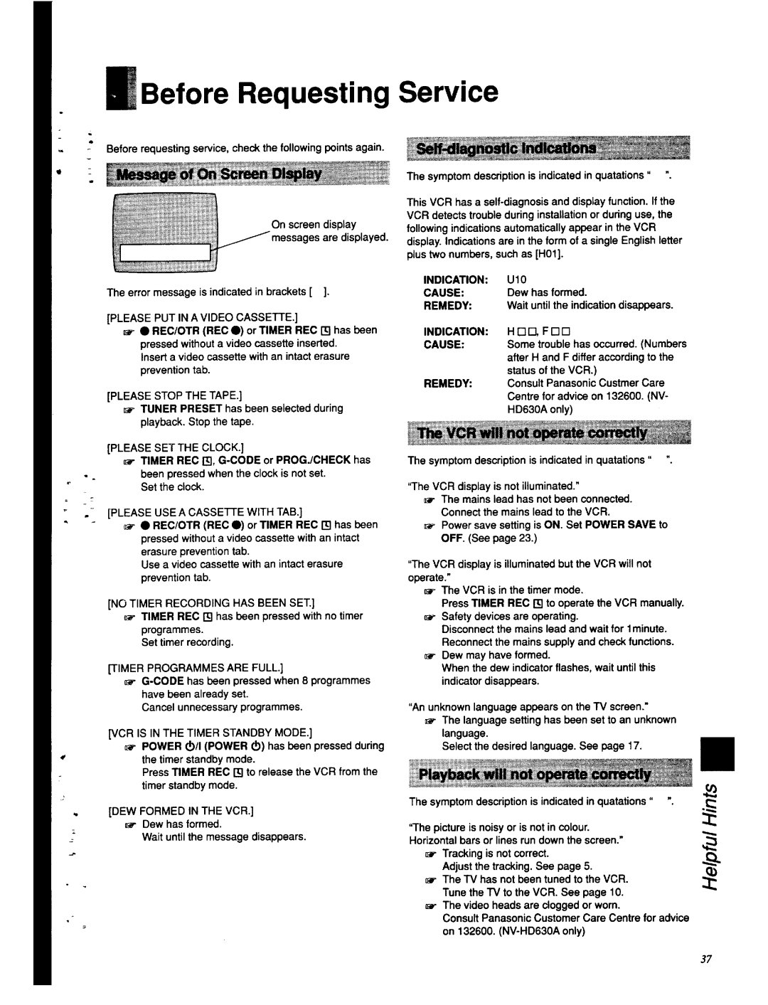 Panasonic NV-HD630 manual 