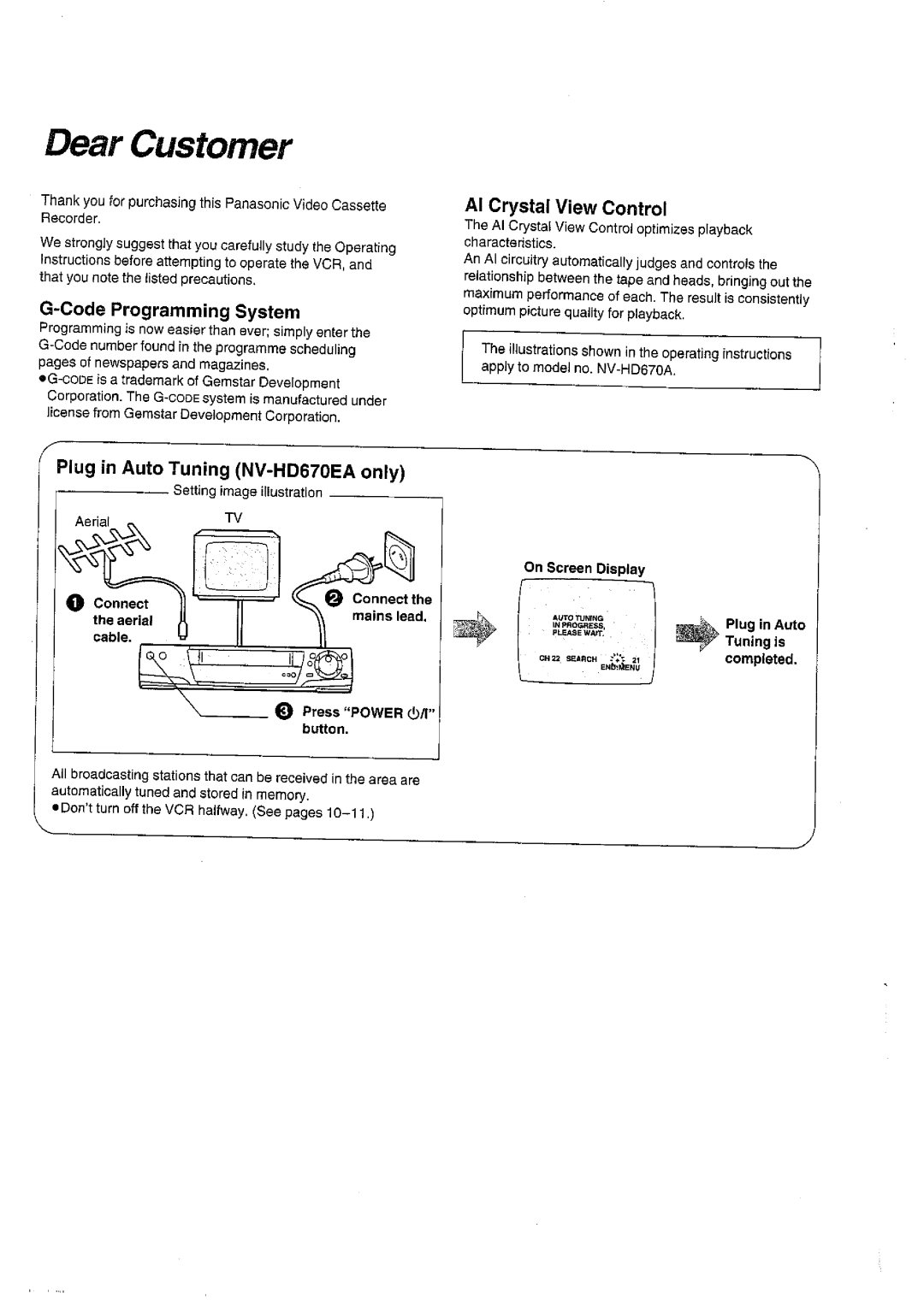 Panasonic NV-HD670 manual 