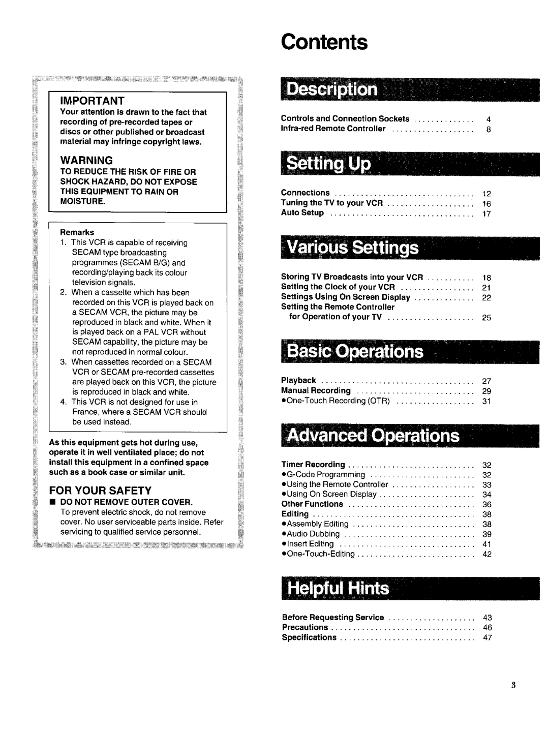 Panasonic NV-HS950AM manual 