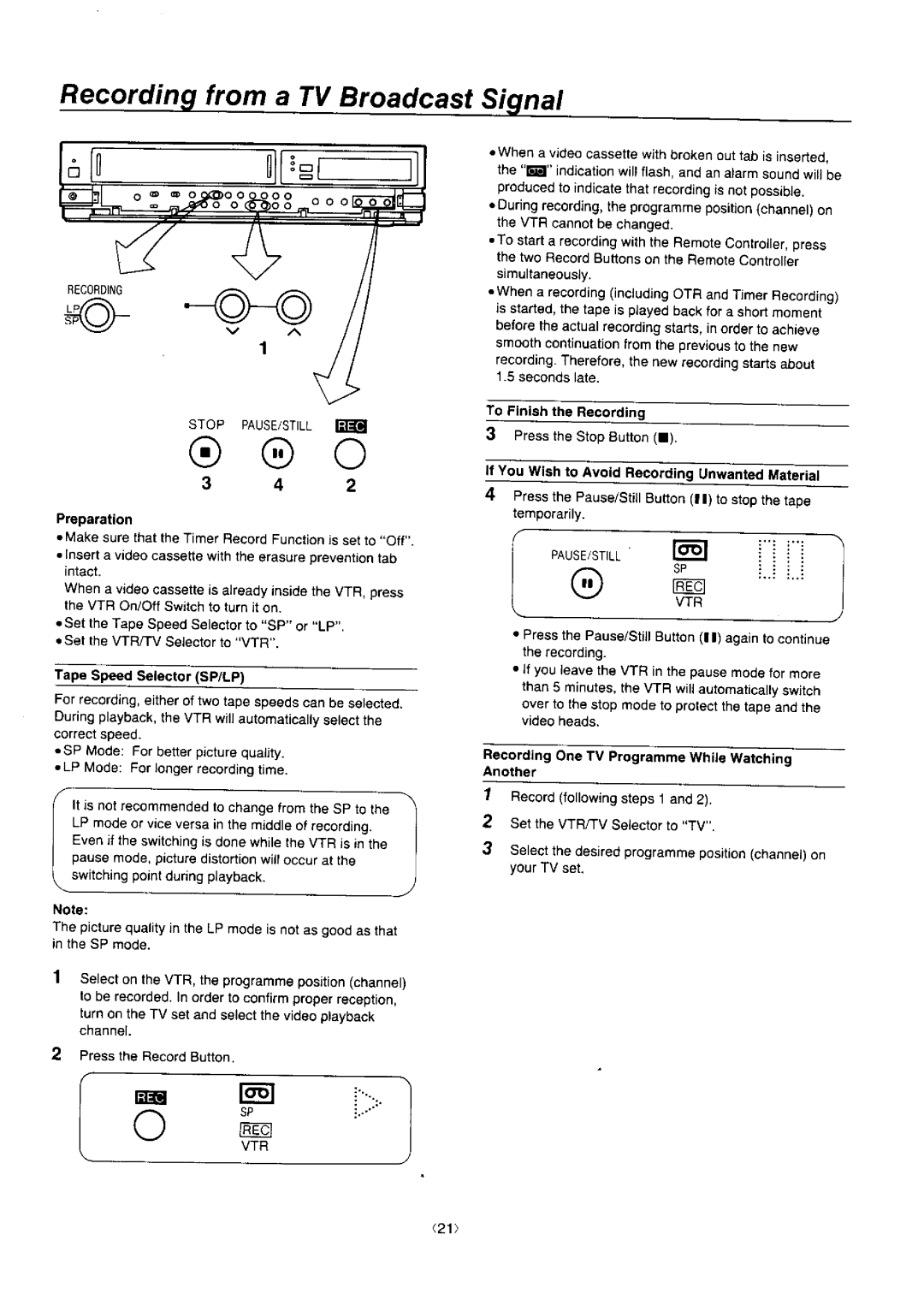 Panasonic NV-J45 Series manual 