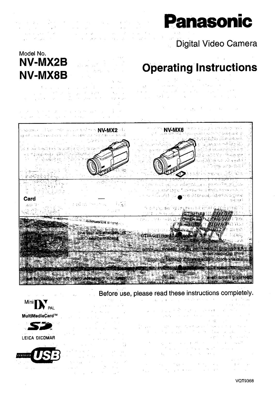 Panasonic NV MX 2 B manual 