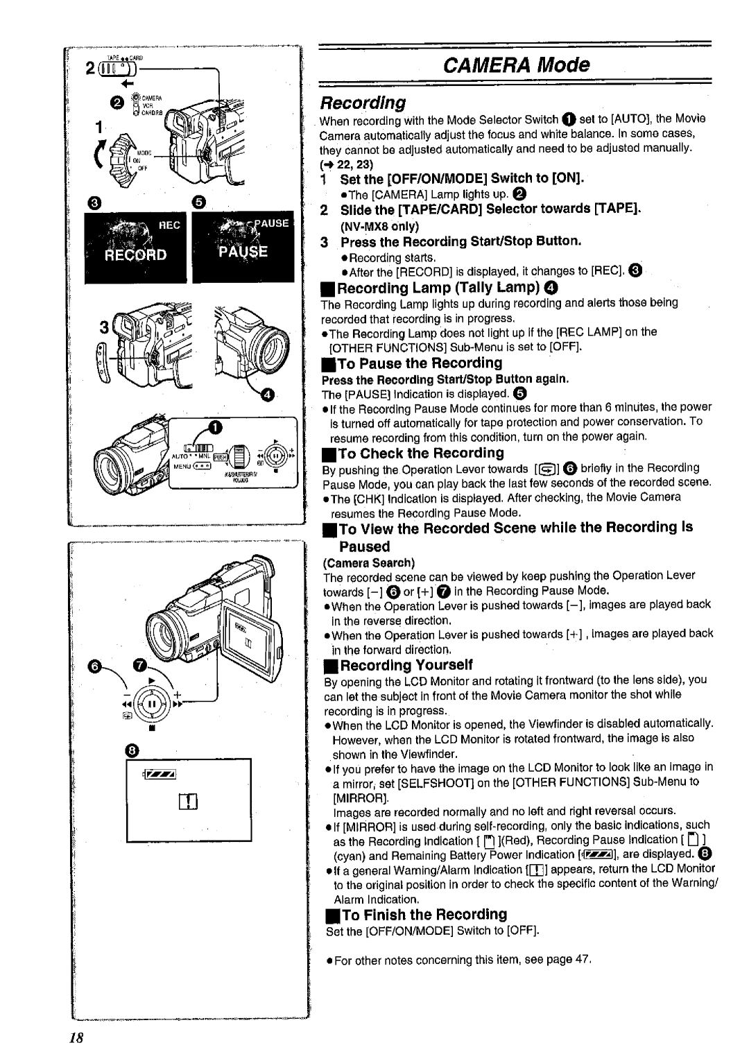 Panasonic NV MX 2 B manual 