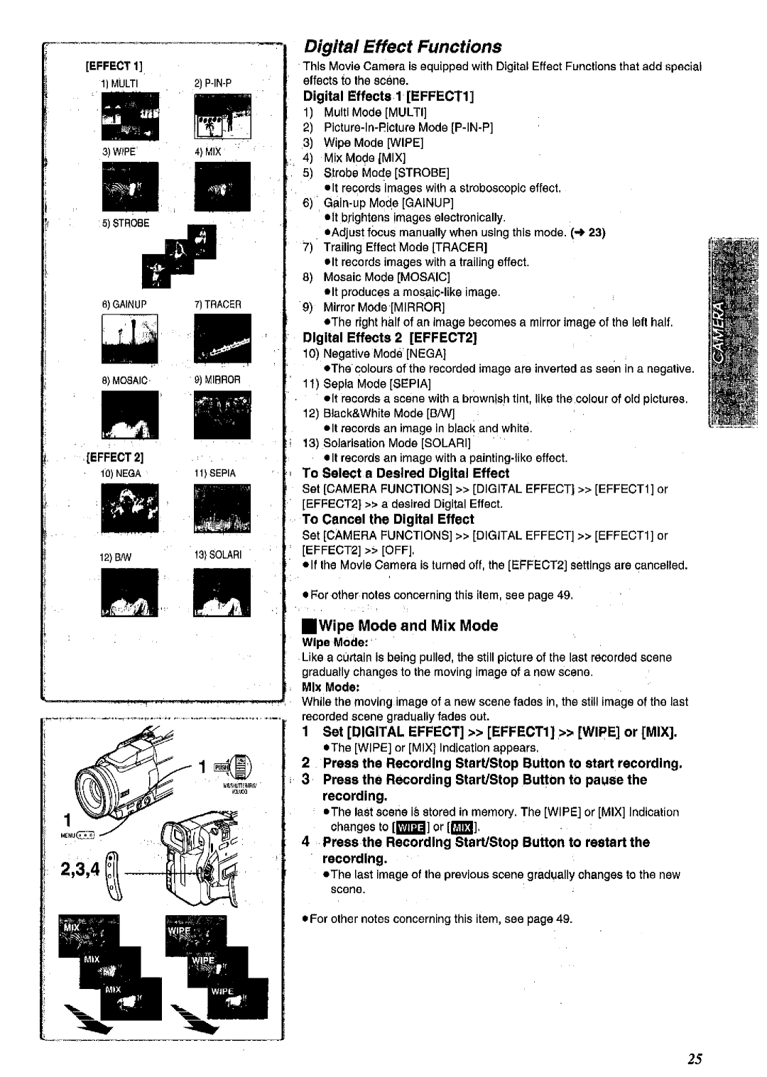 Panasonic NV MX 2 B manual 