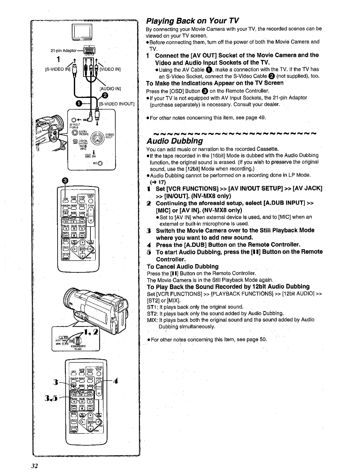 Panasonic NV MX 2 B manual 