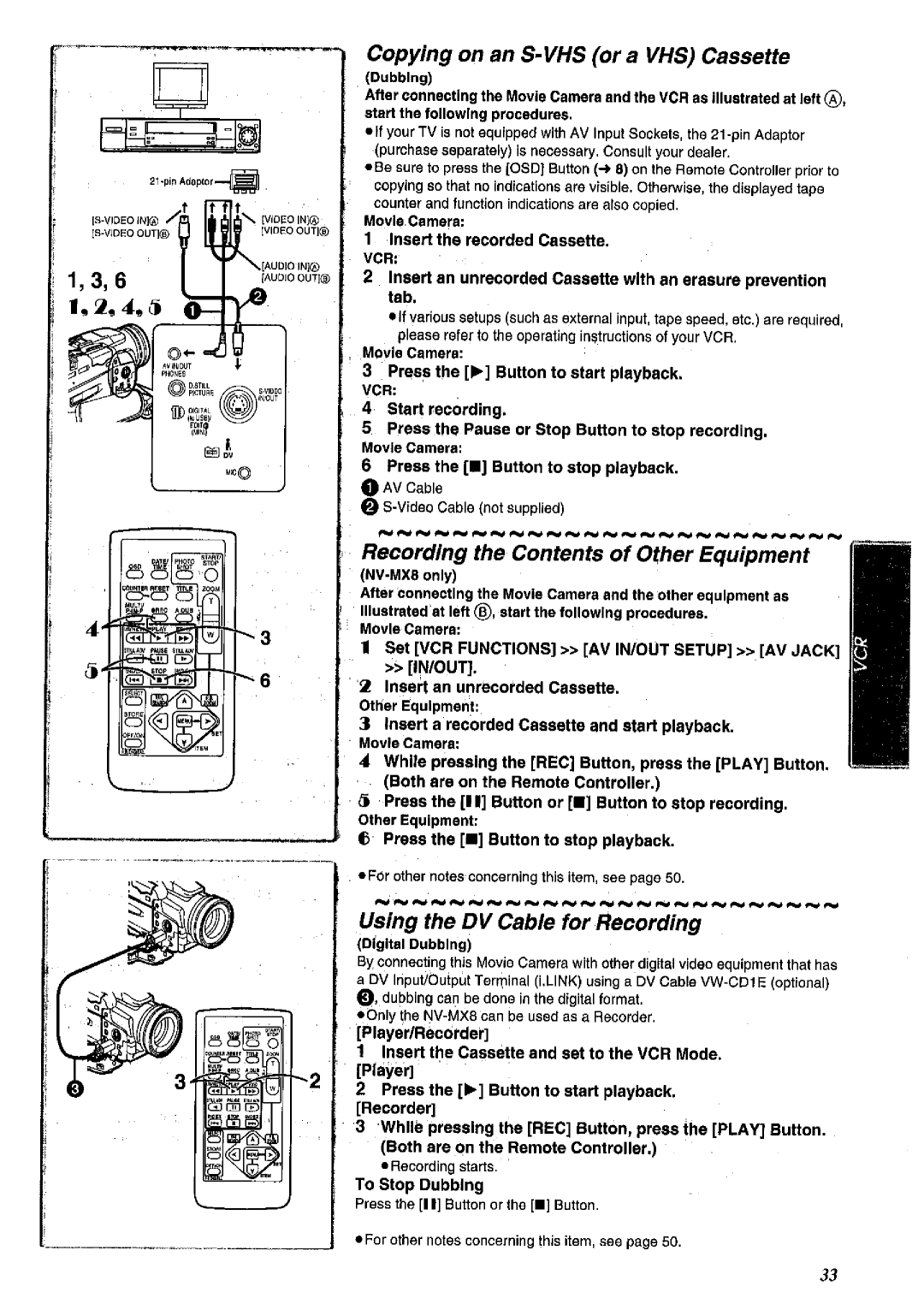 Panasonic NV MX 2 B manual 