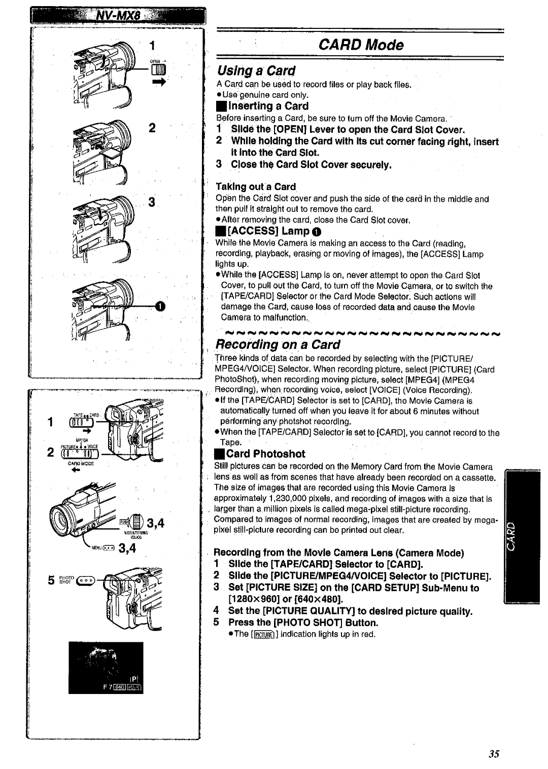 Panasonic NV MX 2 B manual 