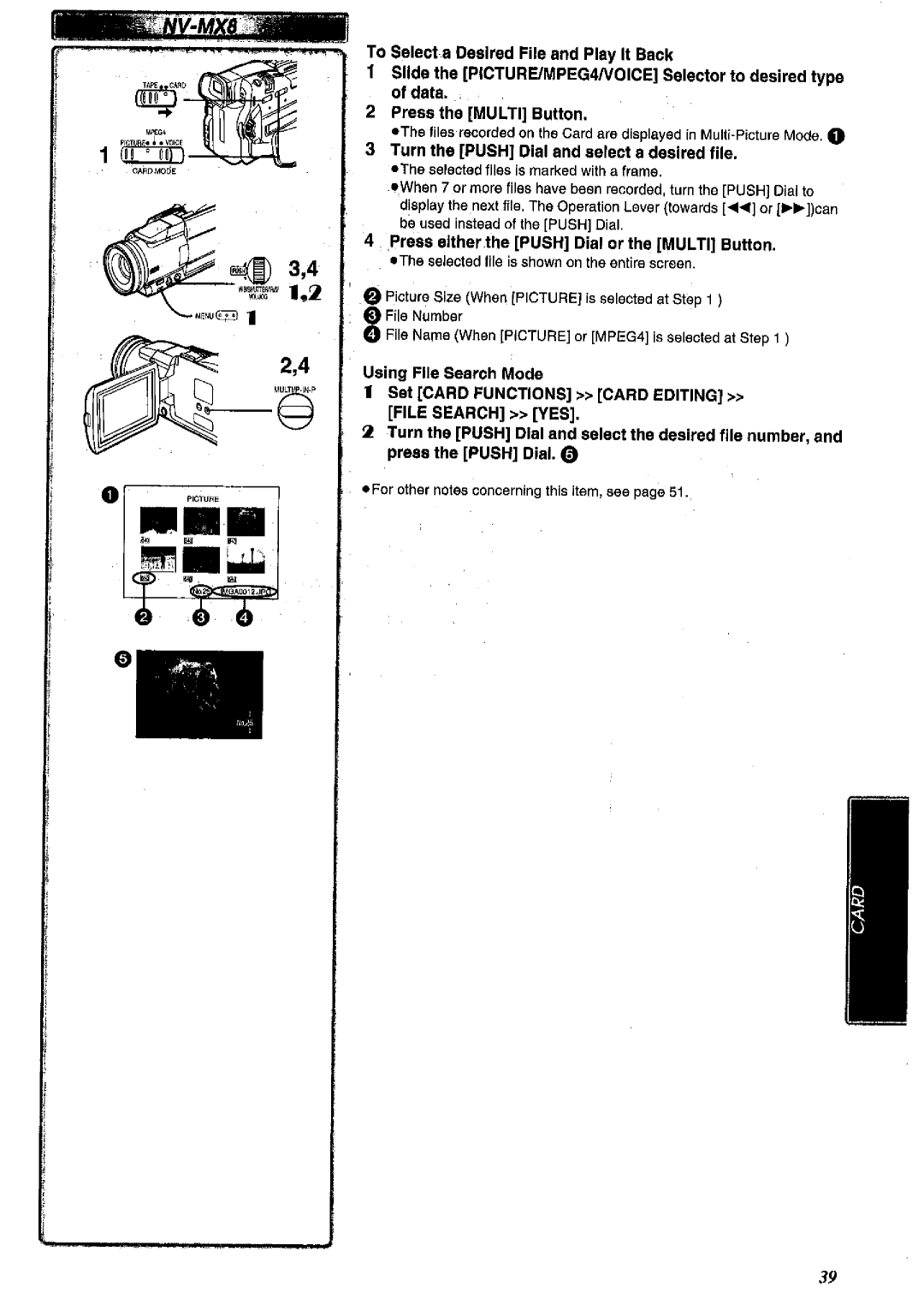 Panasonic NV MX 2 B manual 