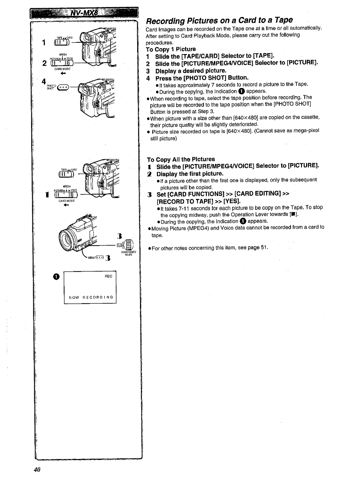 Panasonic NV MX 2 B manual 