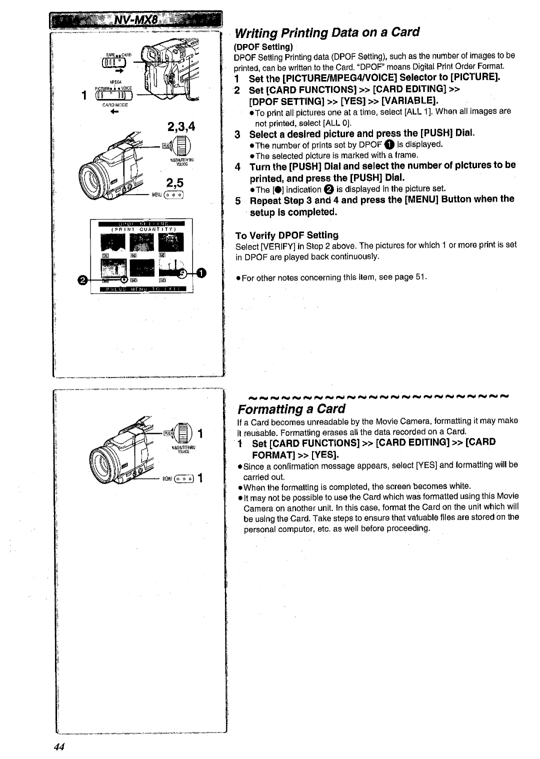 Panasonic NV MX 2 B manual 