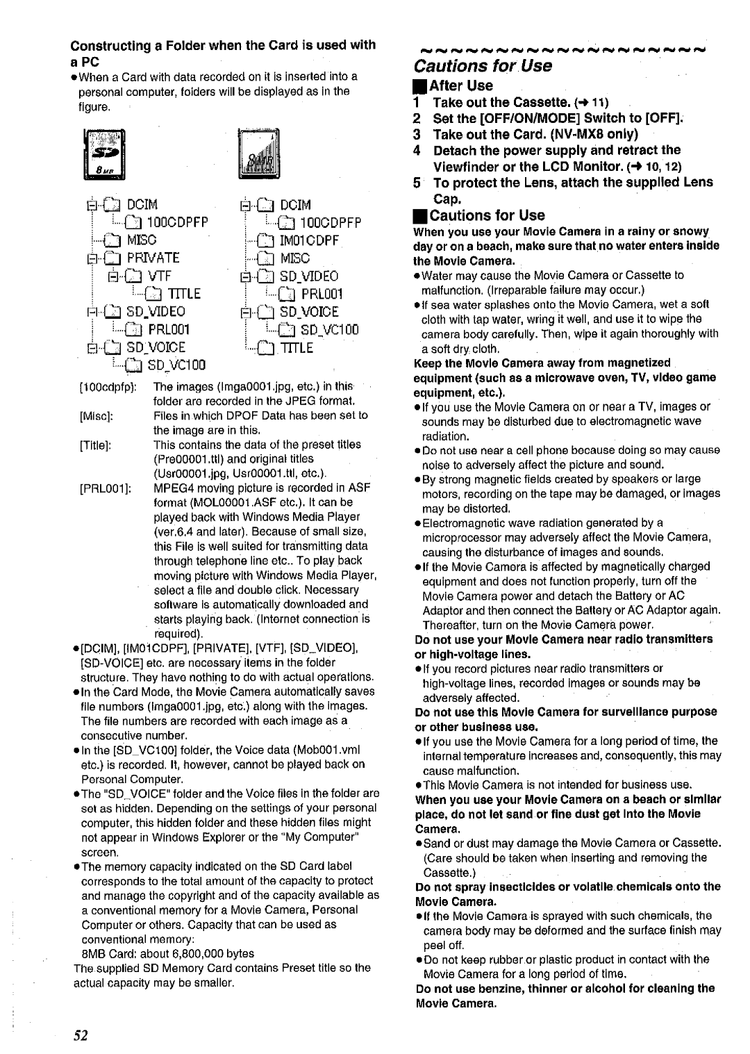 Panasonic NV MX 2 B manual 