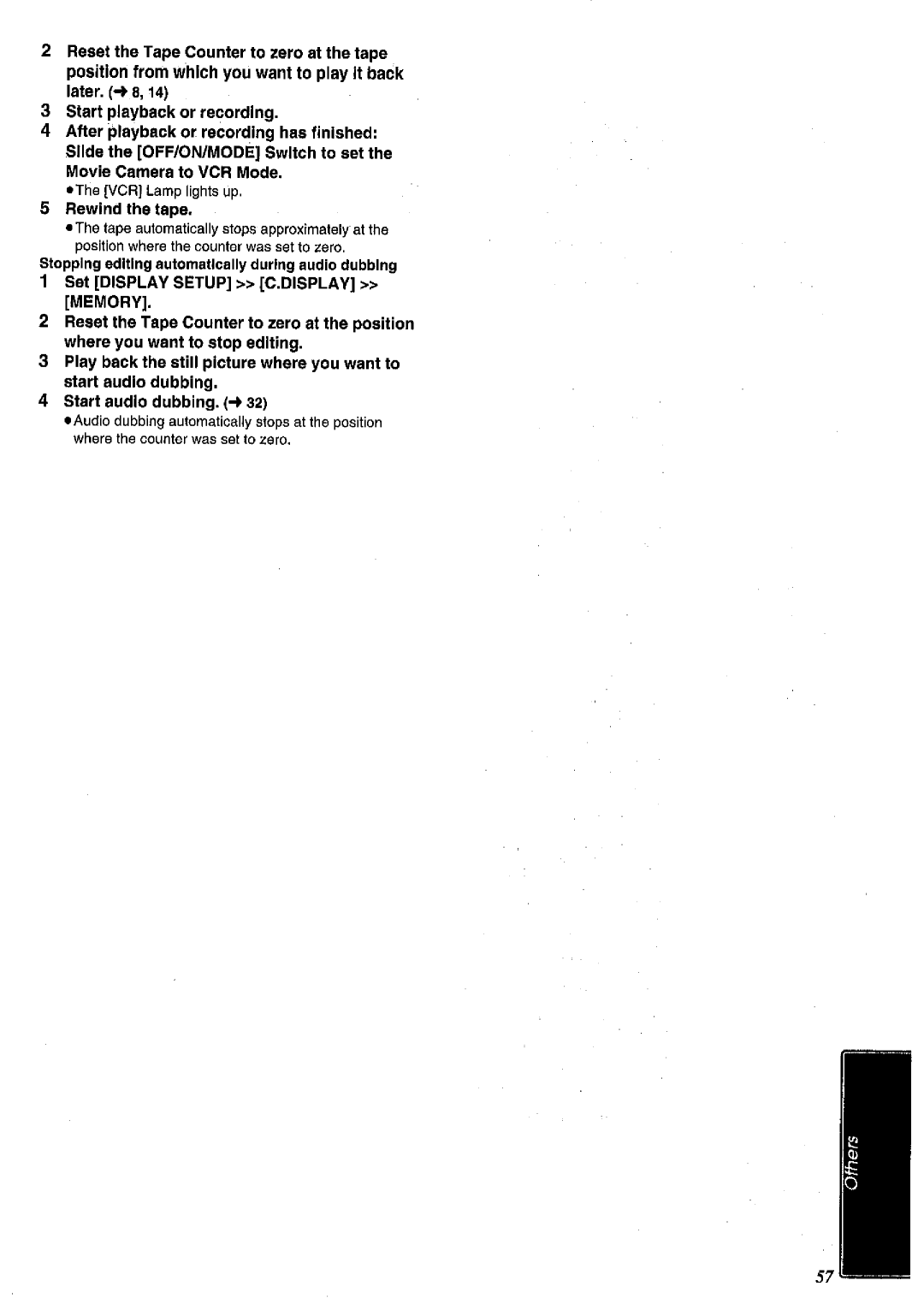 Panasonic NV MX 2 B manual 