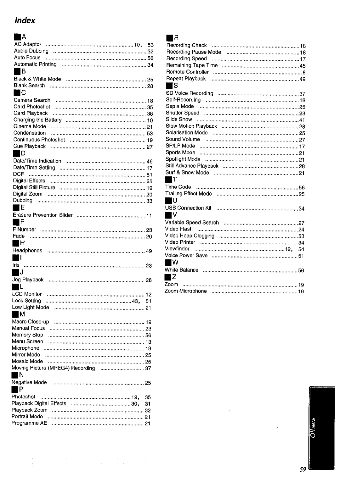 Panasonic NV MX 2 B manual 