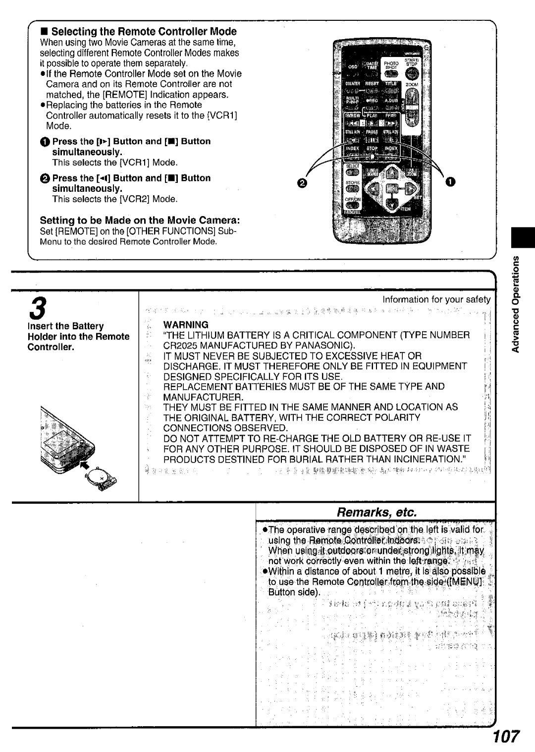 Panasonic NV MX 5 B manual 