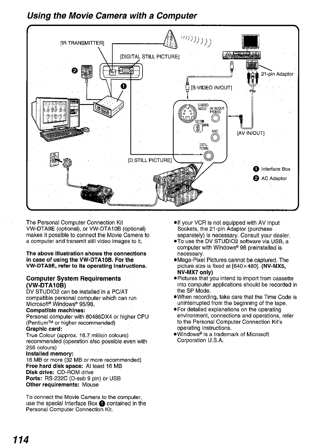 Panasonic NV MX 5 B manual 