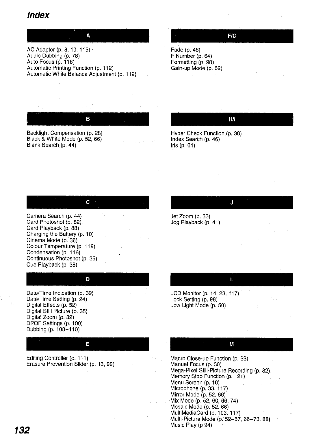 Panasonic NV MX 5 B manual 