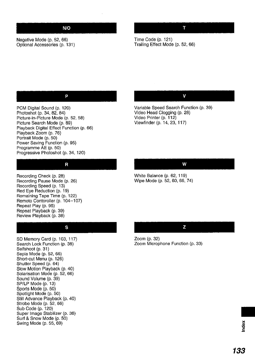 Panasonic NV MX 5 B manual 