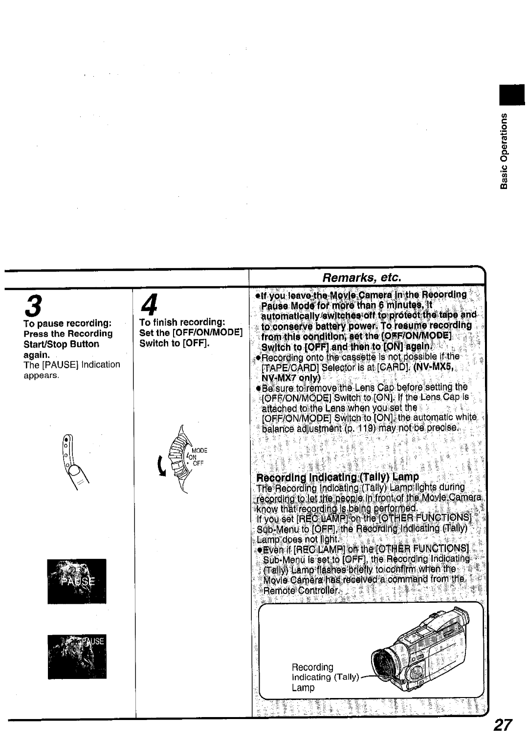 Panasonic NV MX 5 B manual 