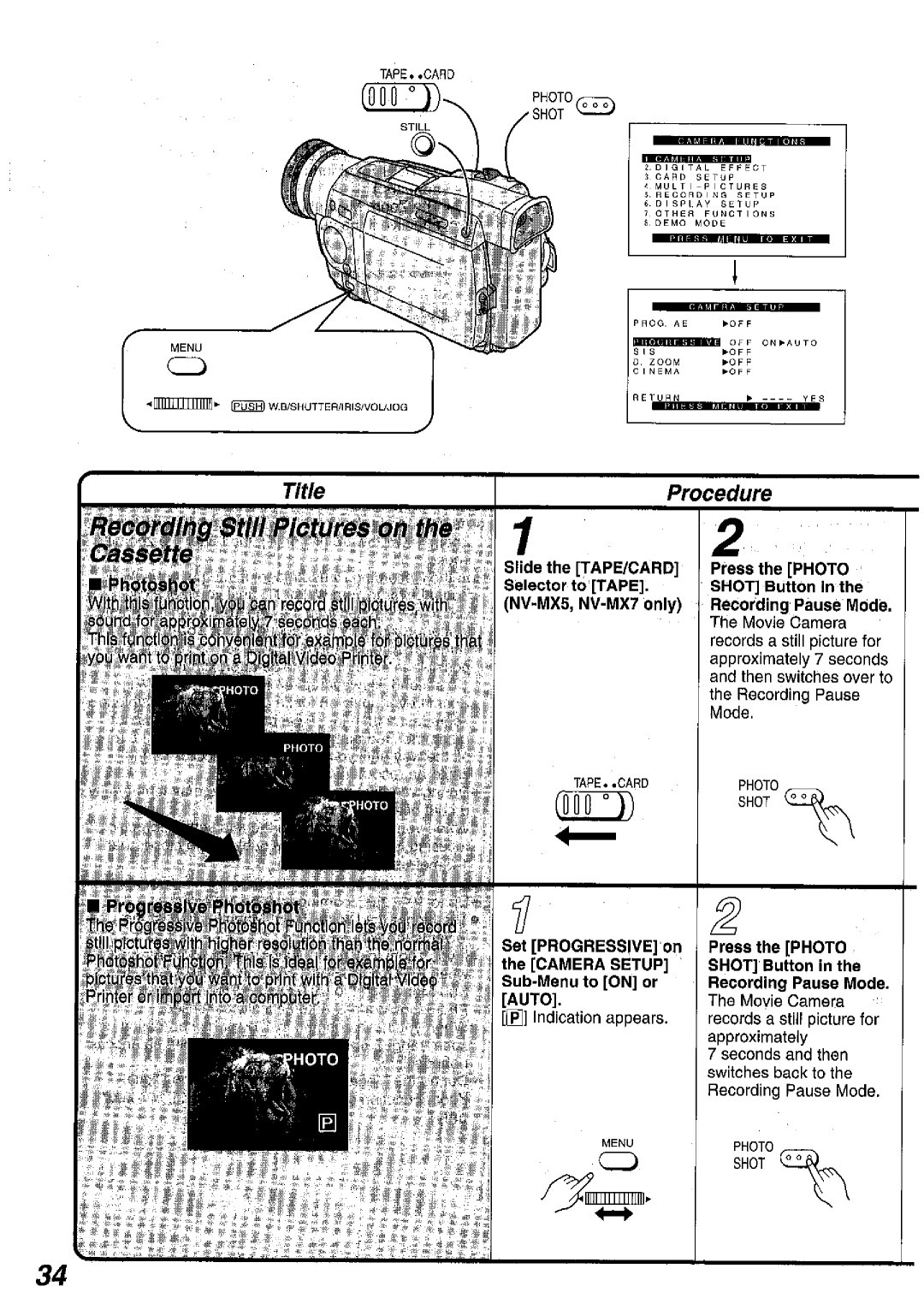 Panasonic NV MX 5 B manual 