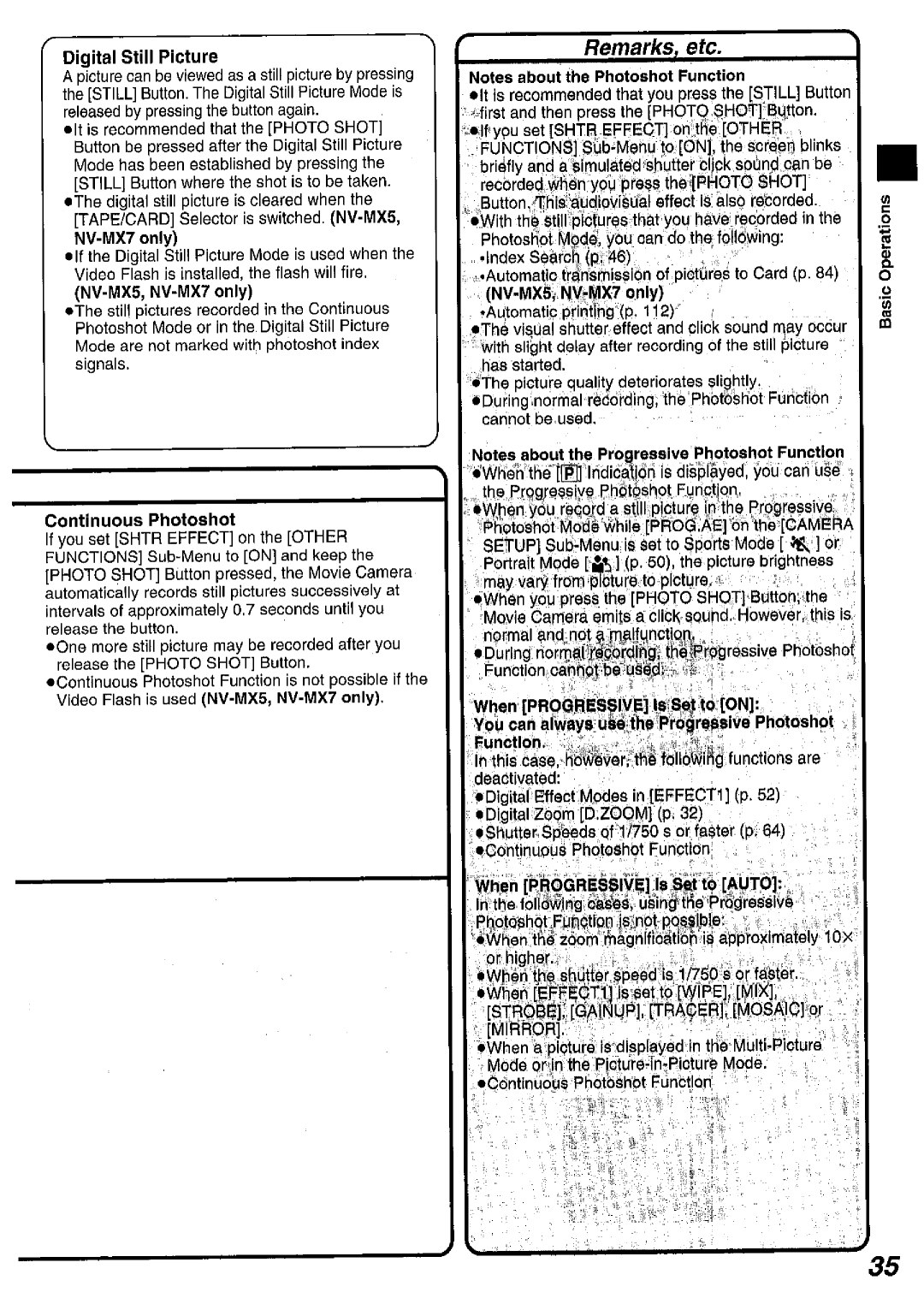 Panasonic NV MX 5 B manual 