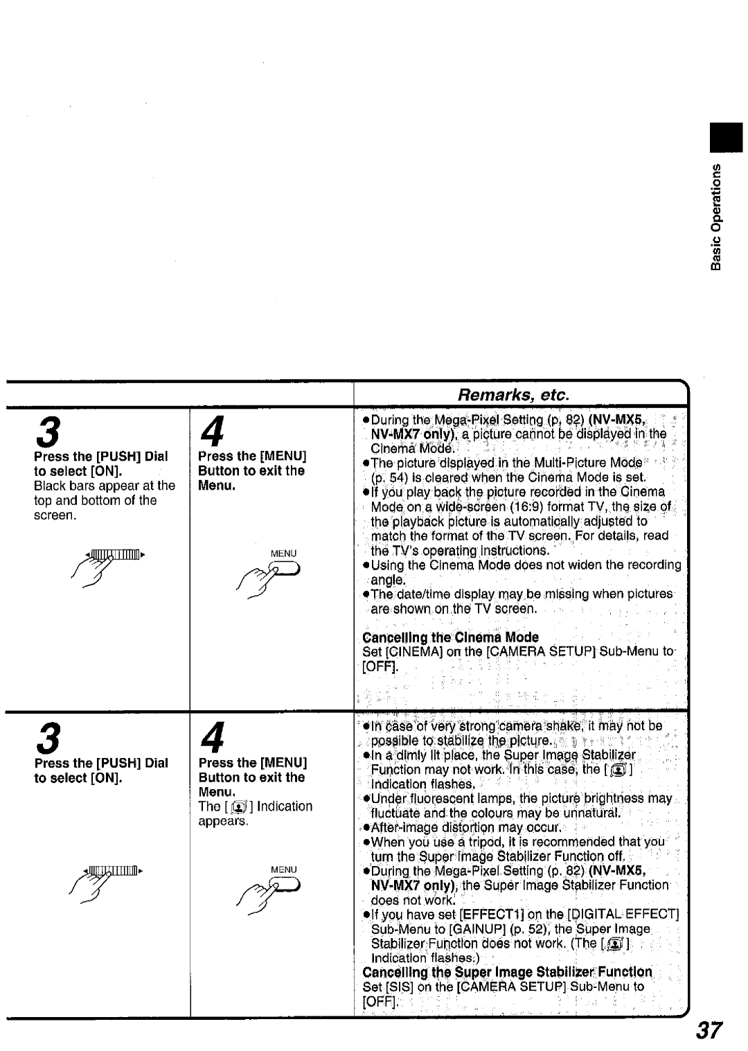 Panasonic NV MX 5 B manual 