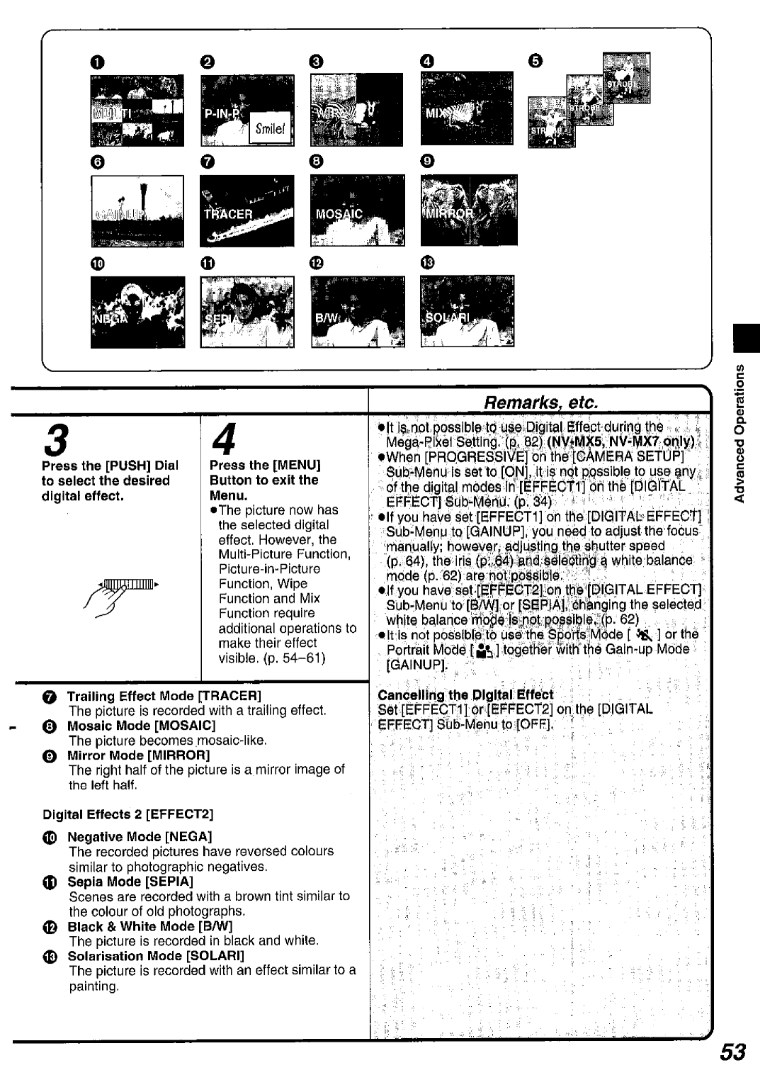 Panasonic NV MX 5 B manual 