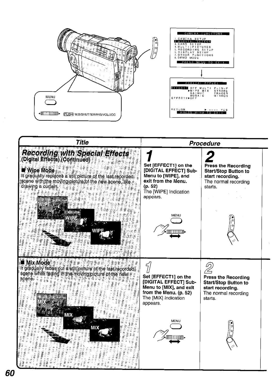 Panasonic NV MX 5 B manual 