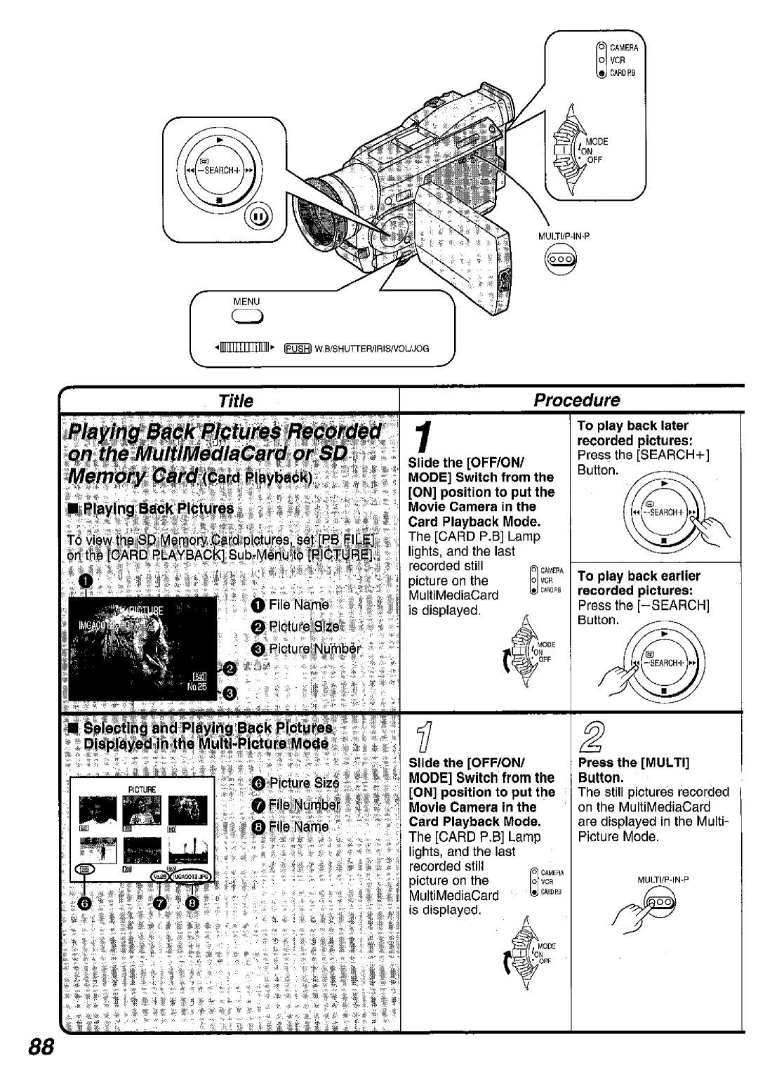 Panasonic NV MX 5 B manual 