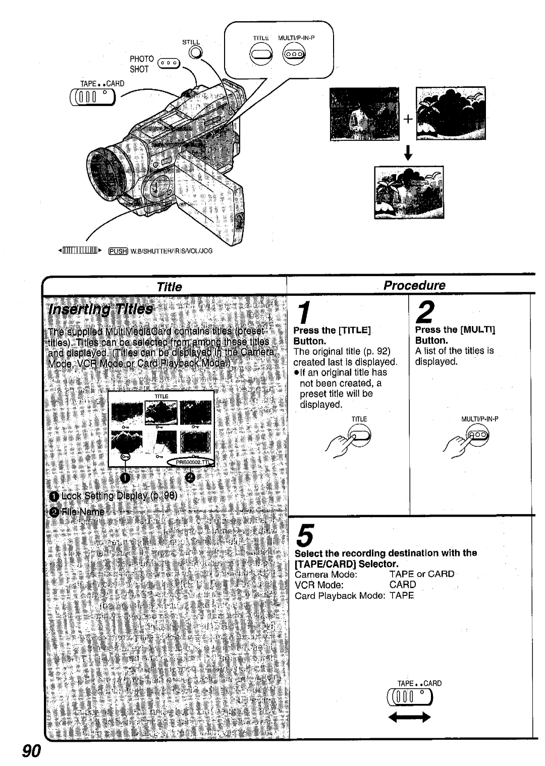 Panasonic NV MX 5 B manual 