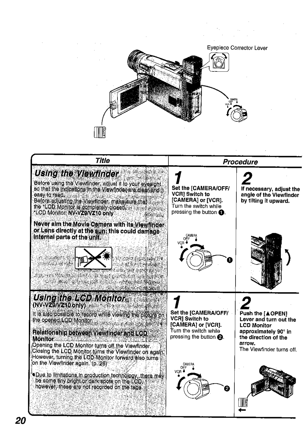 Panasonic NV RZ 10 manual 