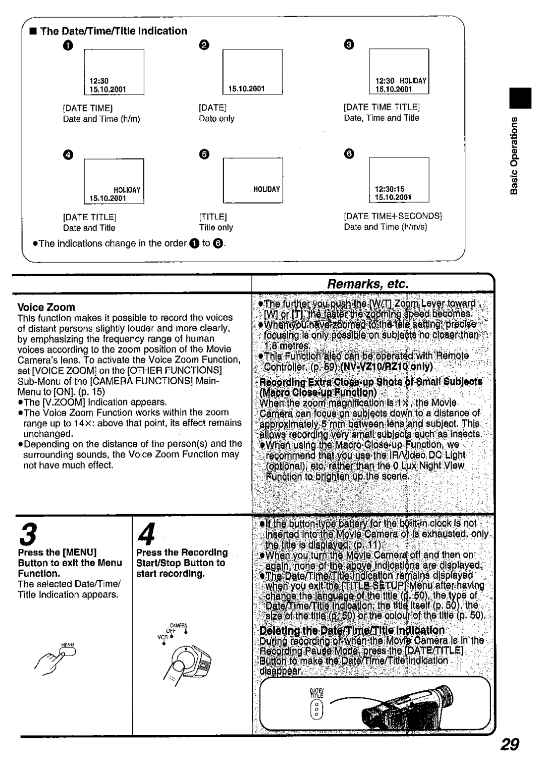 Panasonic NV RZ 10 manual 