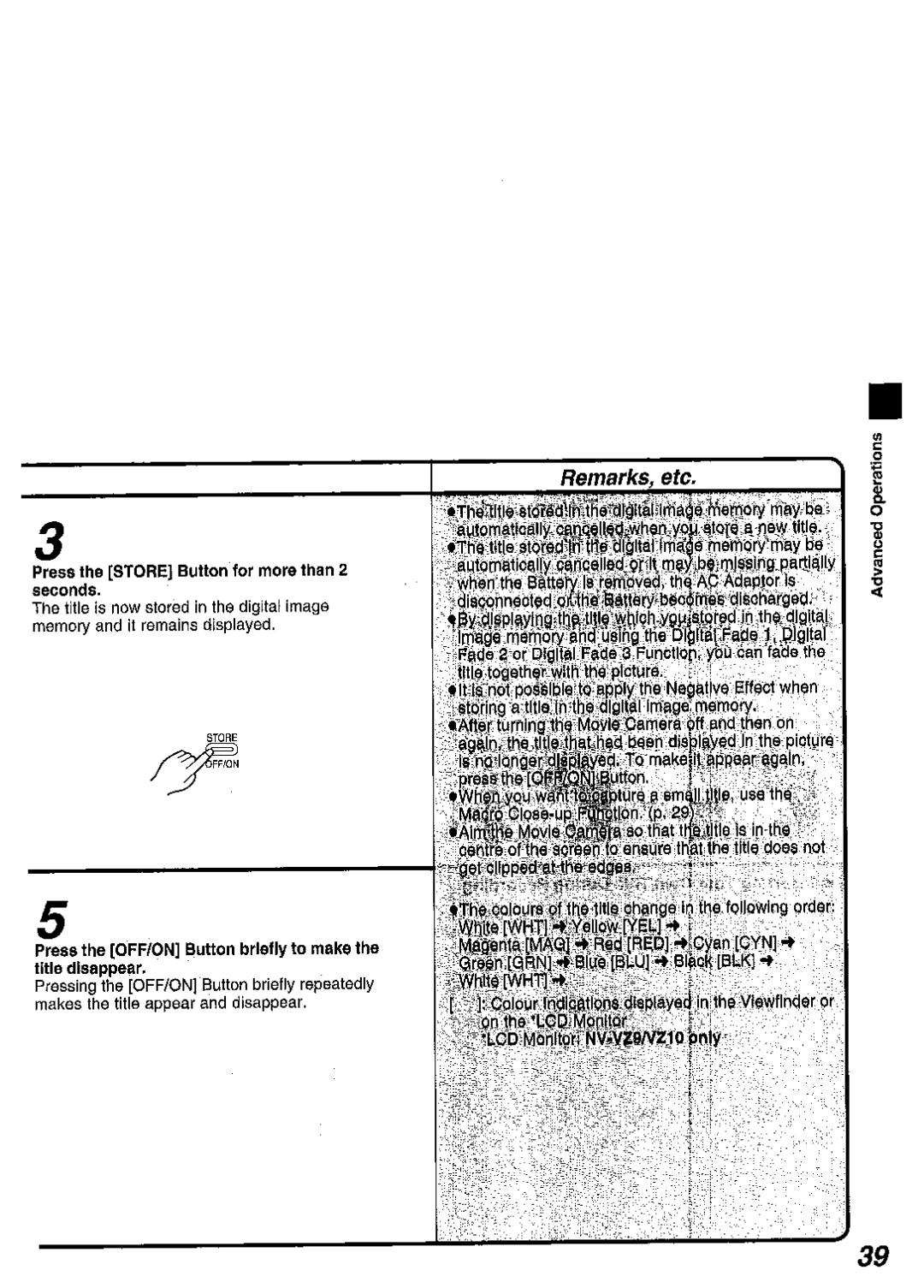 Panasonic NV RZ 10 manual 