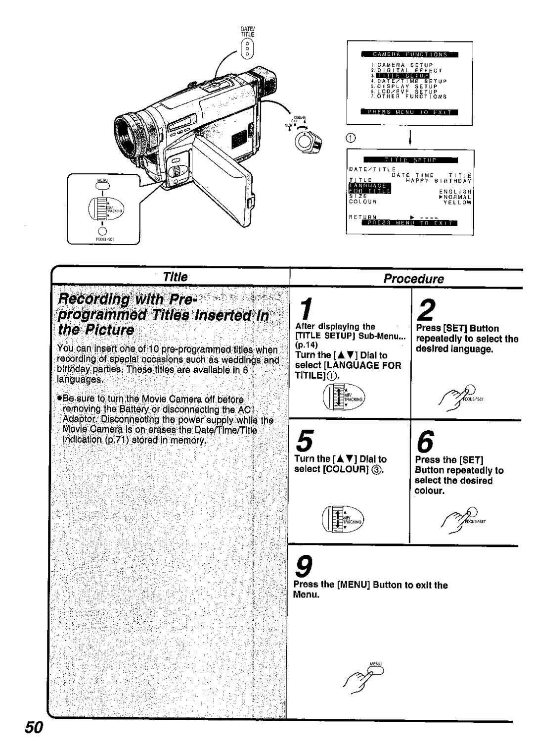 Panasonic NV RZ 10 manual 