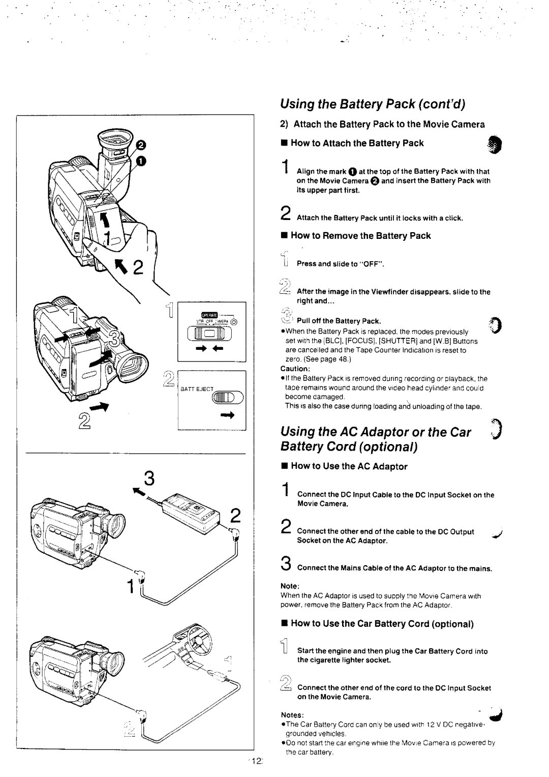 Panasonic NV-S8A manual 