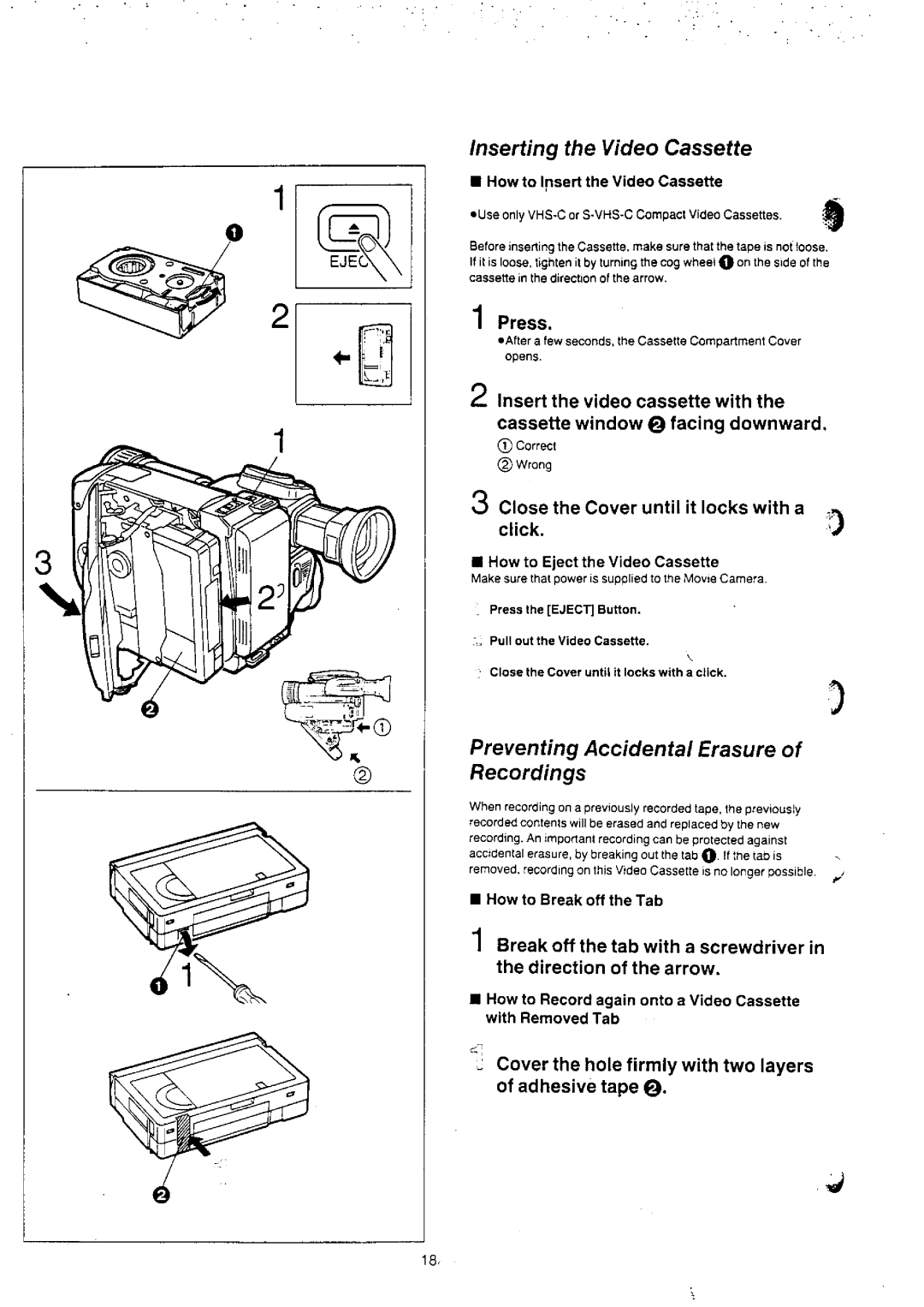 Panasonic NV-S8A manual 