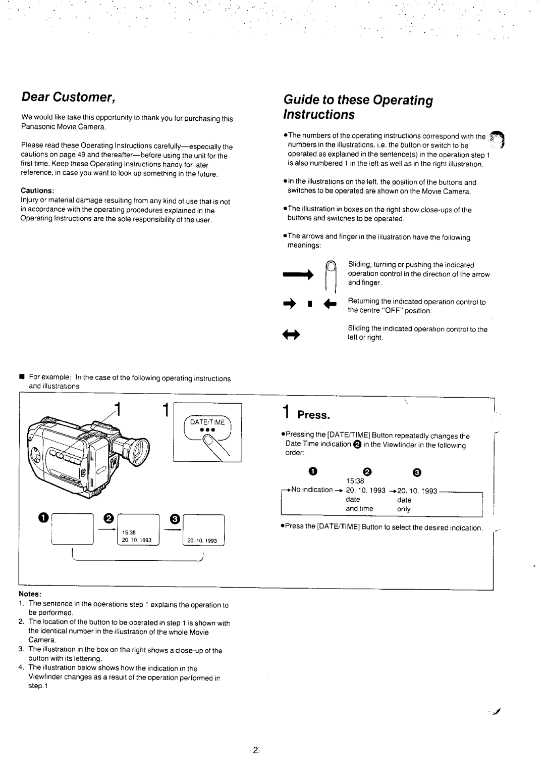 Panasonic NV-S8A manual 