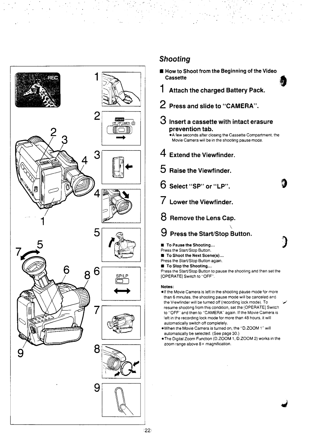 Panasonic NV-S8A manual 