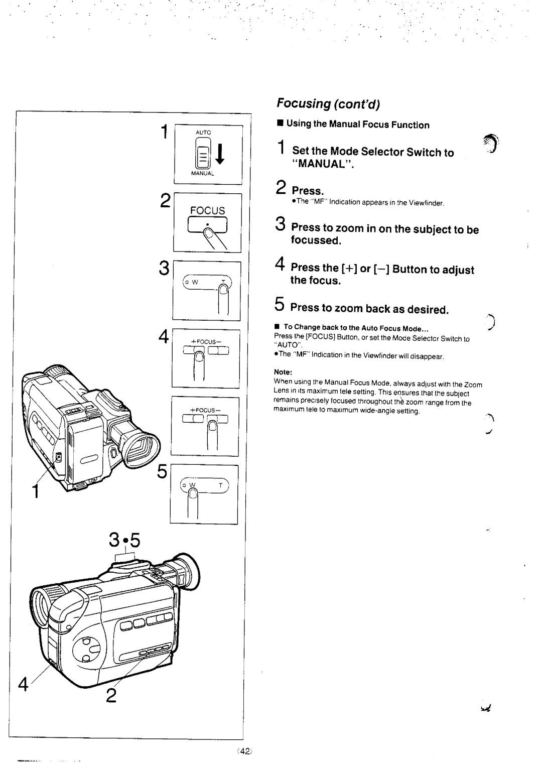 Panasonic NV-S8A manual 