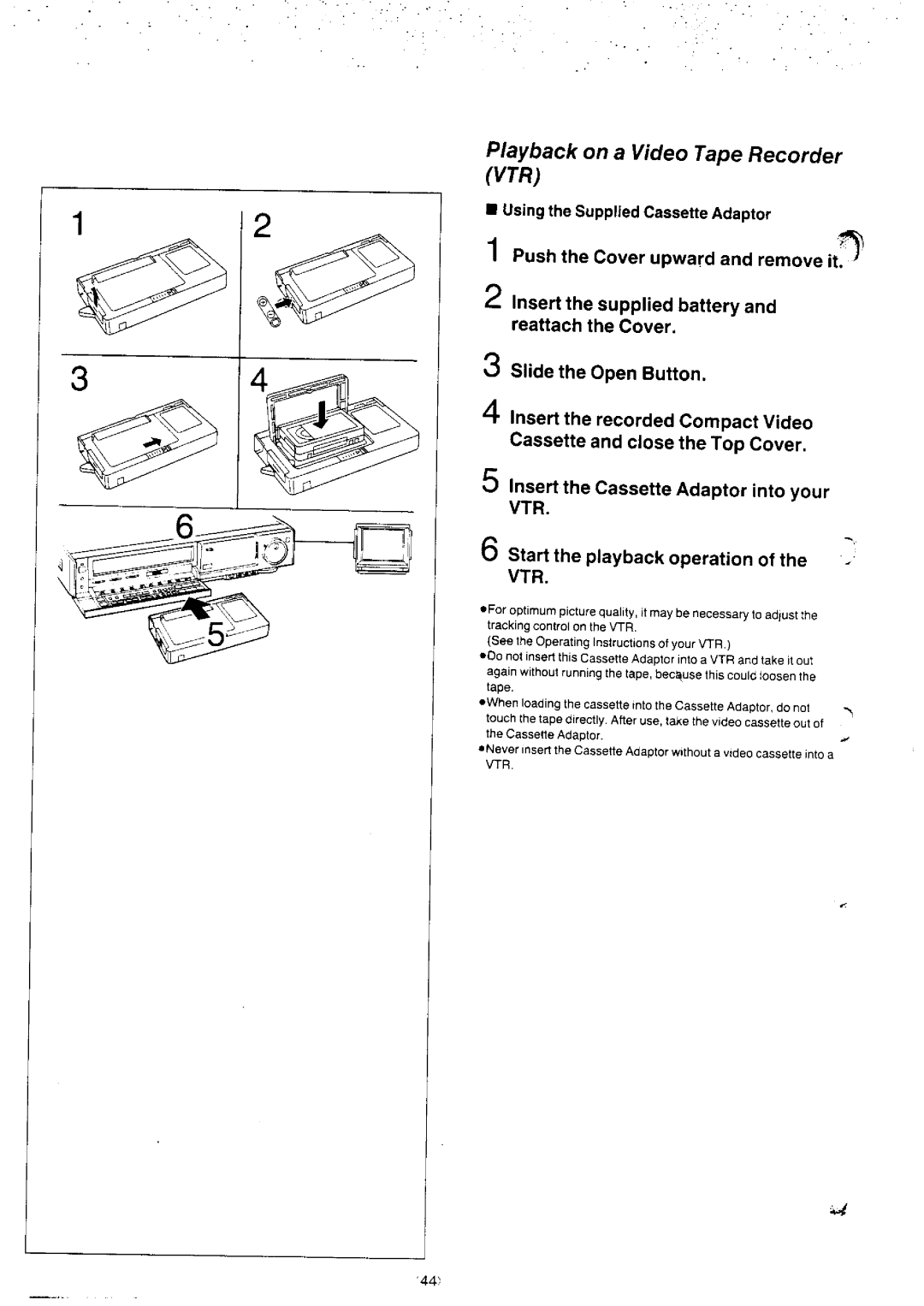 Panasonic NV-S8A manual 