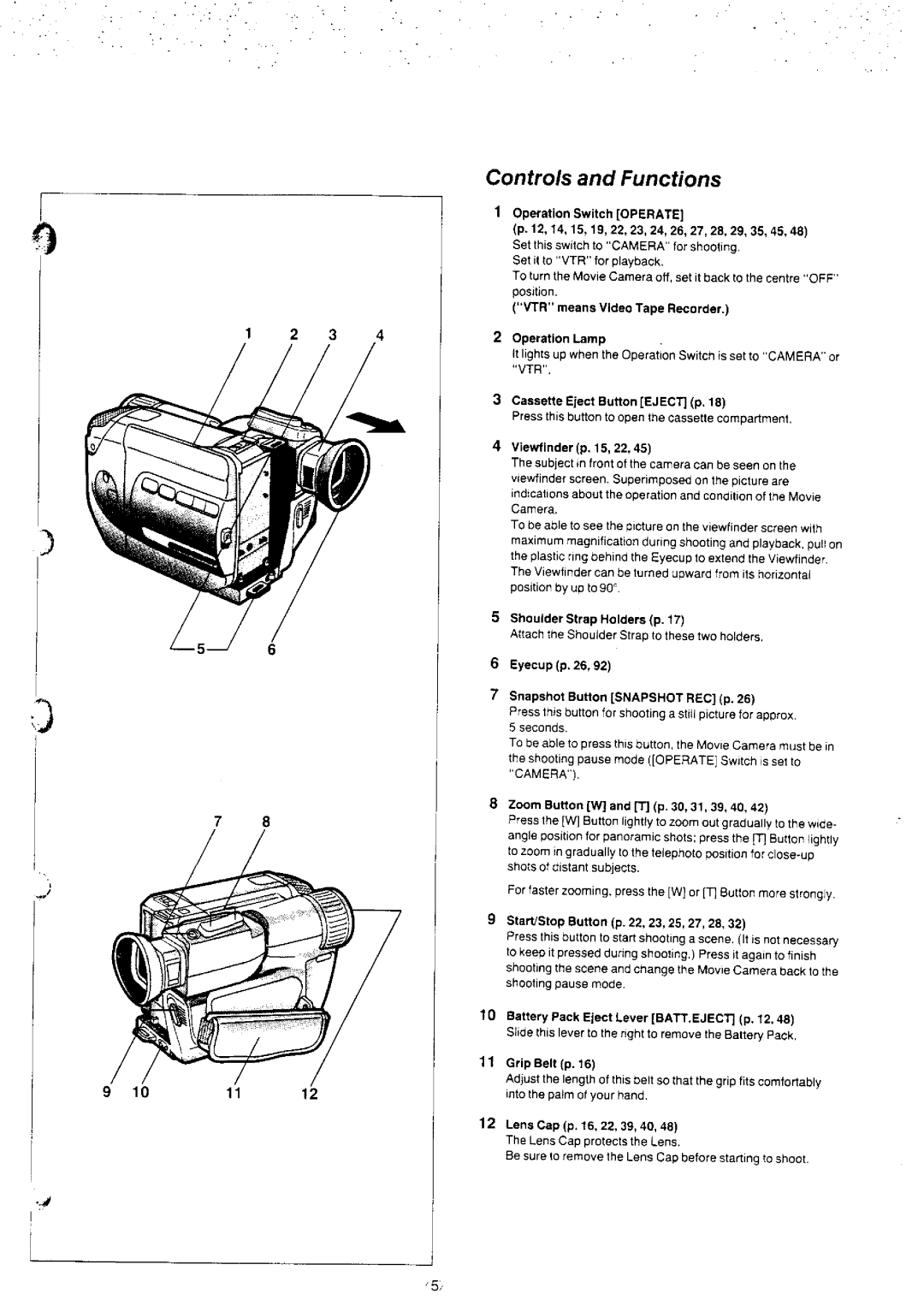 Panasonic NV-S8A manual 