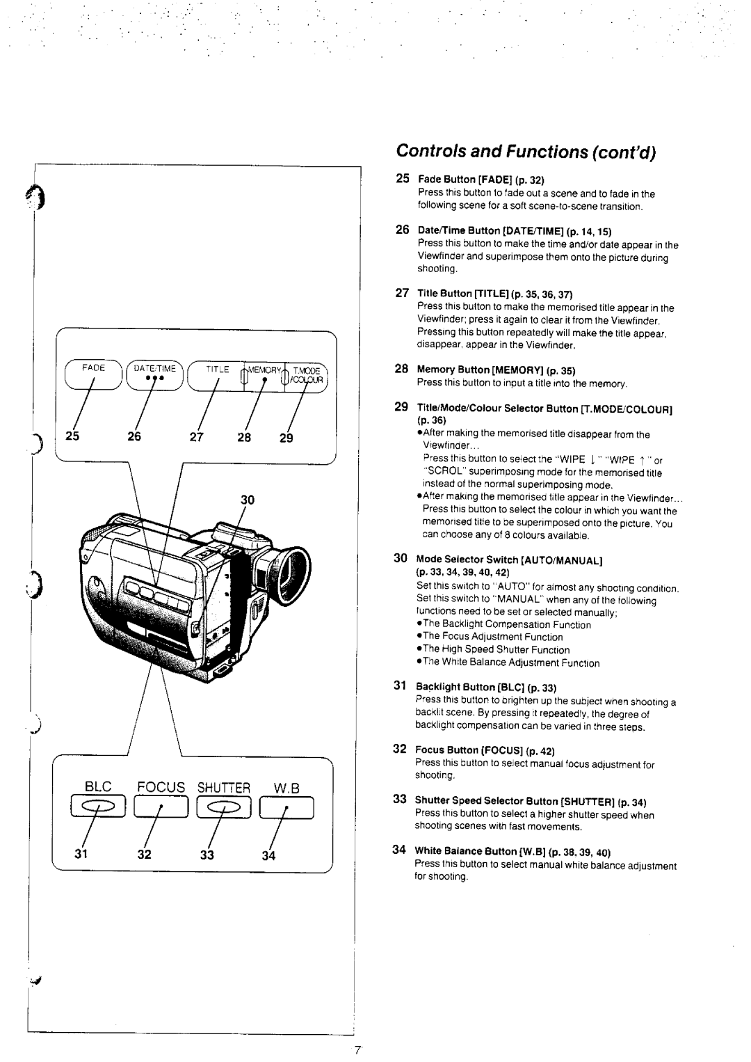 Panasonic NV-S8A manual 