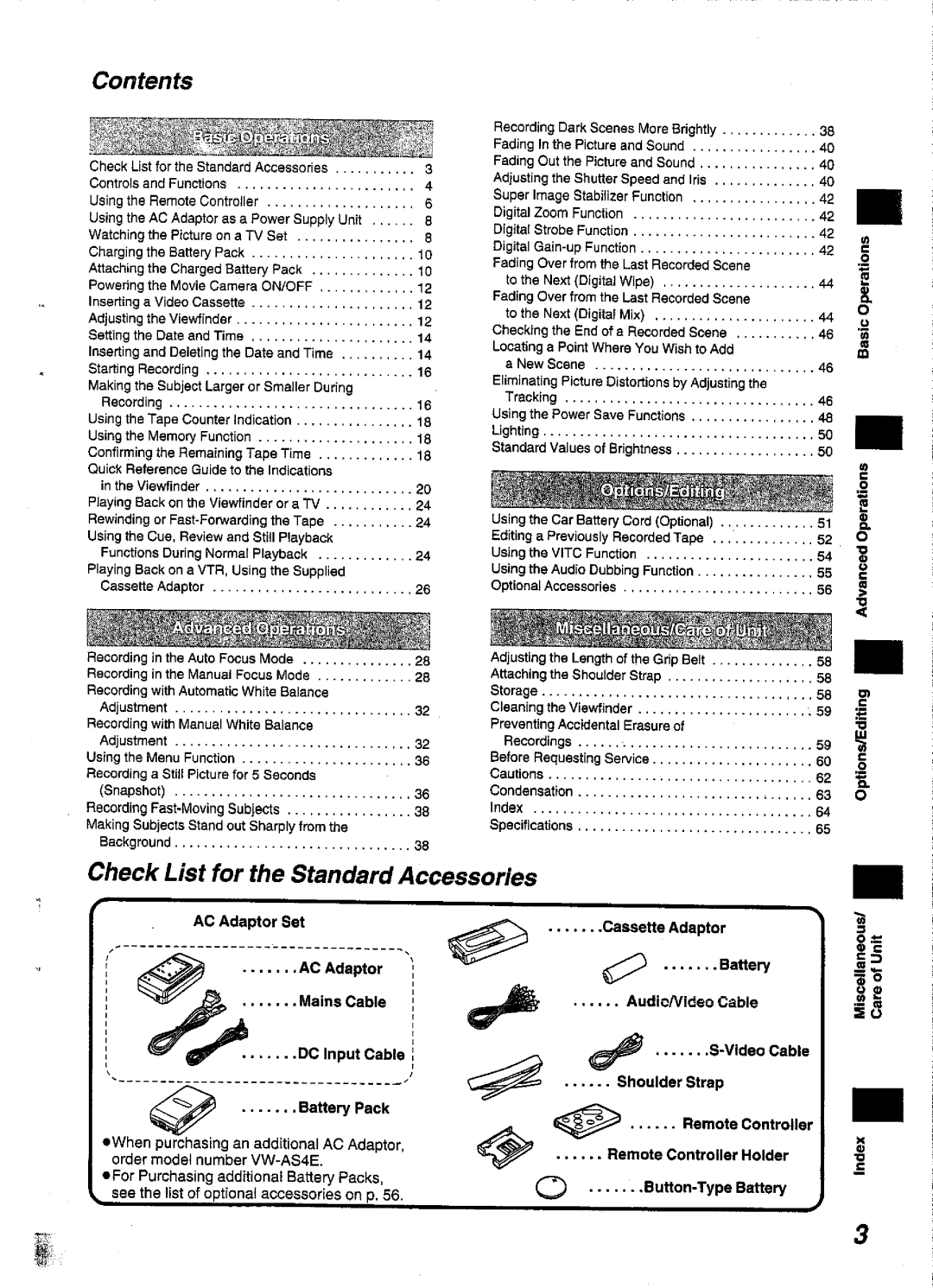 Panasonic NV-S99A manual 